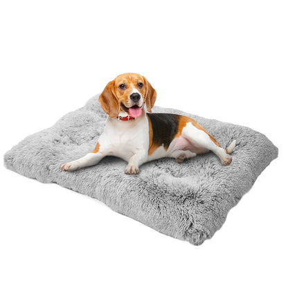 Long Plush Dog Bed