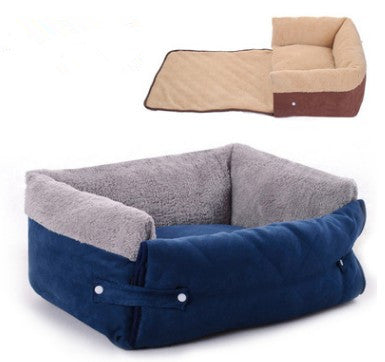 Flip Pet Nest Removable Pet Bed with Blanket