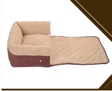 Flip Pet Nest Removable Pet Bed with Blanket