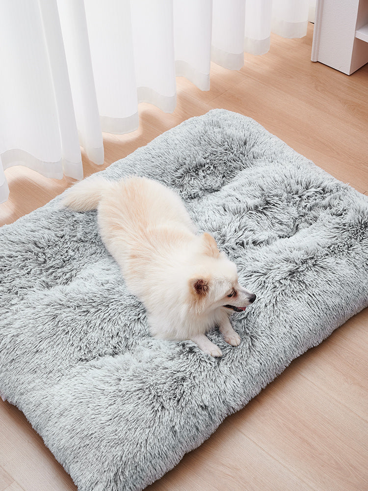 Long Plush Dog Bed