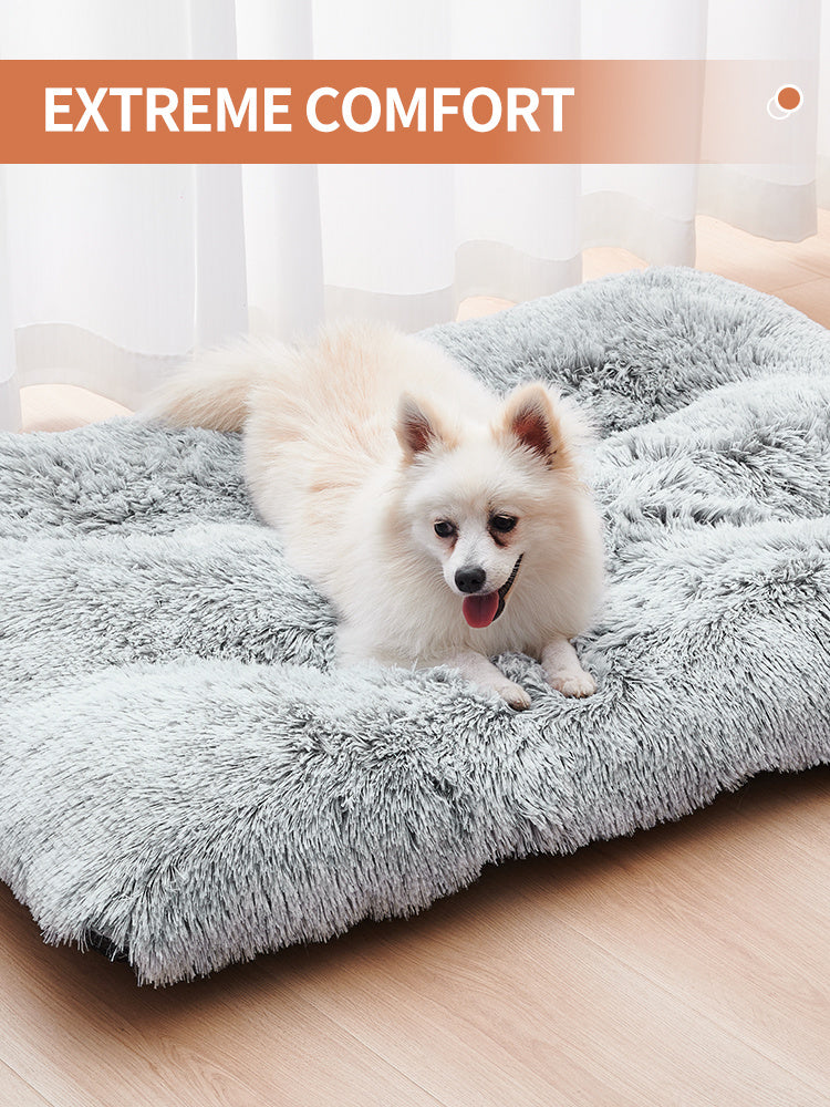 Long Plush Dog Bed