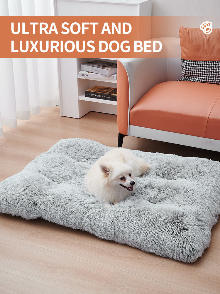 Long Plush Dog Bed